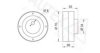 PEUGE 00006454S3 Deflection/Guide Pulley, v-ribbed belt